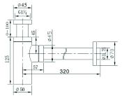 Siphon laiton BIANCO OPACO